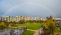 Rainbow over blocks of flats
