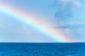 Rainbow over the Caribbean Sea Royalty Free Stock Photo