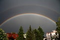 Rainbow over the city Royalty Free Stock Photo