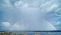 Rainbow over Conroe Royalty Free Stock Photo
