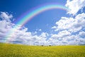 Rainbow Over Countryside