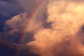 Rainbow over a building Royalty Free Stock Photo