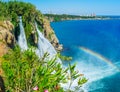 Enjoy the Lower Duden Waterfall, Antalya, Turkey Royalty Free Stock Photo