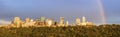 Rainbow over Edmonton Royalty Free Stock Photo