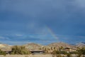 Rainbow over Furnace Creek Royalty Free Stock Photo