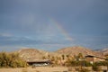 Rainbow over Furnace Creek Royalty Free Stock Photo