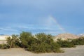 Rainbow over Furnace Creek Royalty Free Stock Photo