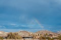 A rainbow over Furnace Creek Royalty Free Stock Photo