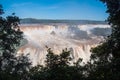 Rainbow over gorgeous waterfalls of Iguazu, Brazil Royalty Free Stock Photo