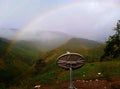 Rainbow Over the Hill Royalty Free Stock Photo