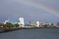 Apia Town Cathedral With A Rainbow