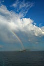 Rainbow Over Islas de Todos Santos BCX 0325 Royalty Free Stock Photo