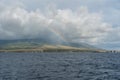 Rainbow over Kaanapali Beach Royalty Free Stock Photo