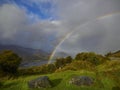 rainbow over the kenmare road in the glengarriff national Park