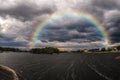 Rainbow over Khmelnytskyy city