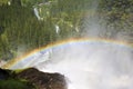 Rainbow over the Krimml Waterfalls, Austria Royalty Free Stock Photo