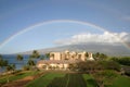 Rainbow over Maui Mts. Hawaii