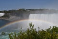 Rainbow over the Niagara Falls in Ontario, Canada Royalty Free Stock Photo