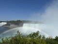 Rainbow over the Niagara Falls in Ontario, Canada Royalty Free Stock Photo