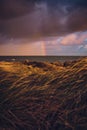 Rainbow over the northern Sea