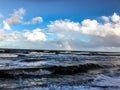 Rainbow over the ocean after a storm