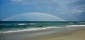 Rainbow over ormond beach florida Royalty Free Stock Photo