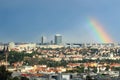 Rainbow over Prague Royalty Free Stock Photo