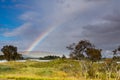Rainbow over Rannoch Moor Royalty Free Stock Photo