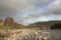 Rainbow over River Feshie in the Cairngorms National Park of Scotland