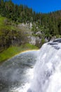 Rainbow Over Scenic Upper Mesa Falls Idaho