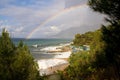 Rainbow over sea Royalty Free Stock Photo