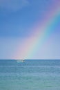 Rainbow over the sea Royalty Free Stock Photo