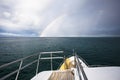 Rainbow over the sea Royalty Free Stock Photo