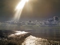 rainbow over sea Royalty Free Stock Photo