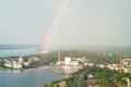 Rainbow over Tampere harbour