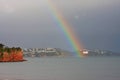 Rainbow over Torbay Royalty Free Stock Photo