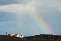 Rainbow over Volcanic Rock