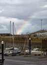 Rainbow over Watchet Harbour