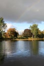 The Rainbow over water Royalty Free Stock Photo