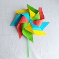 rainbow paper wind mill origami