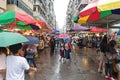 Rainbow Parasols Street Market