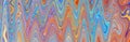 Rainbow pastel background. Fantasy multicolored psychedelic abstract pattern. Long banner.