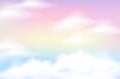 Rainbow pastel blurred sky background Royalty Free Stock Photo