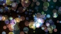 rainbow pastel bubble white divine dimension bokeh blur absract dark isolated