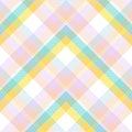 Rainbow Pastel Chevron Plaid Tartan textured Seamless Pattern Design Royalty Free Stock Photo