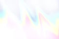 Rainbow pastel colors on white background. Light refraction effect Royalty Free Stock Photo