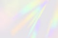 Rainbow pastel colors on white background. Light refraction effect Royalty Free Stock Photo