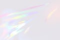Rainbow pastel colors on white background. Light refraction effect Royalty Free Stock Photo