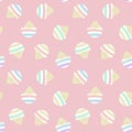 Rainbow Pastel Easter Egg Seamless Pattern Background Royalty Free Stock Photo