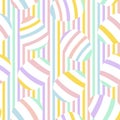 Rainbow Pastel Easter Egg Seamless Pattern Background Royalty Free Stock Photo